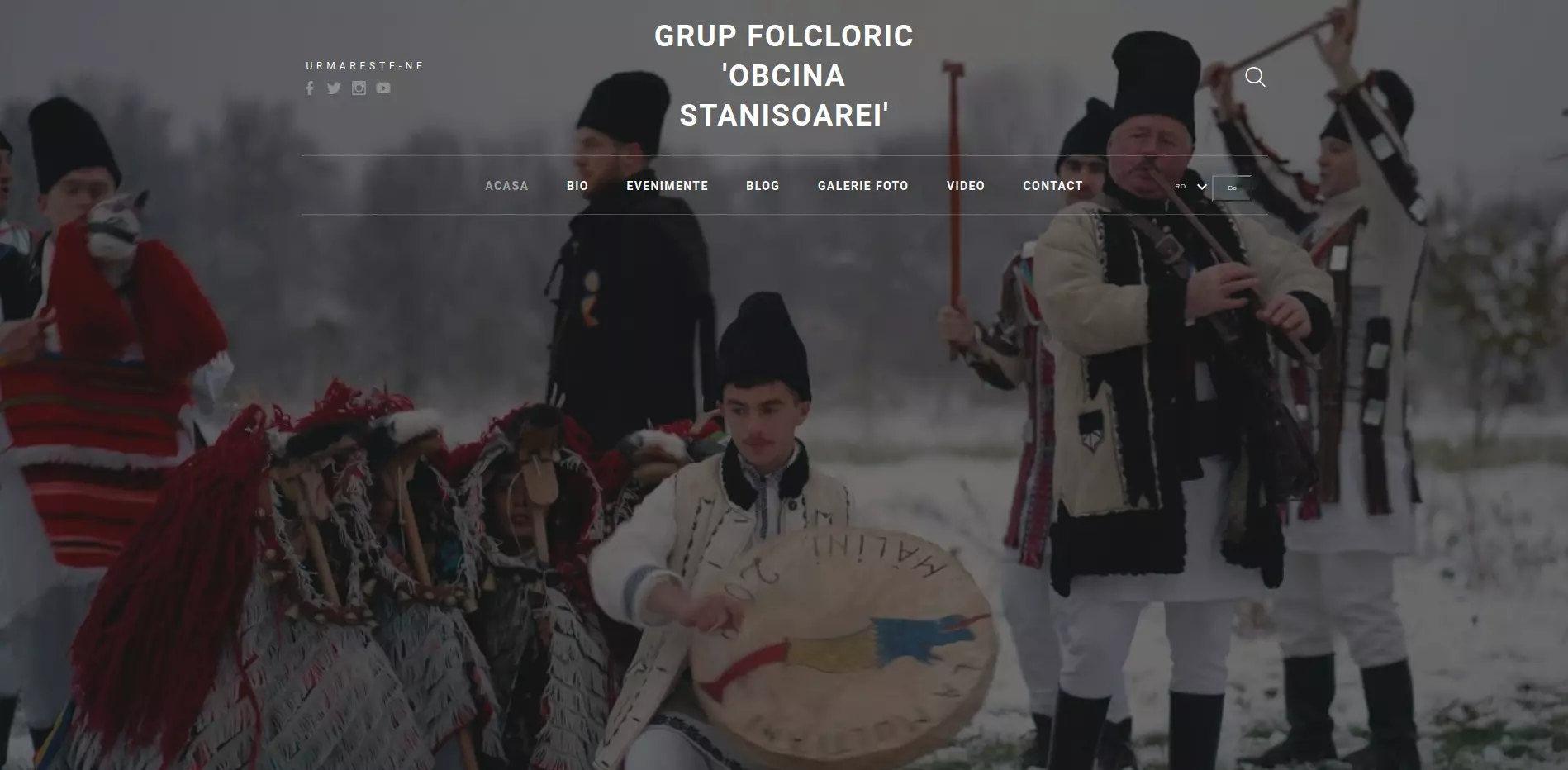 Obcina Stanisoarei - Music Band Website header img